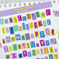 Magazine Letters vinyl sticker sheet v12