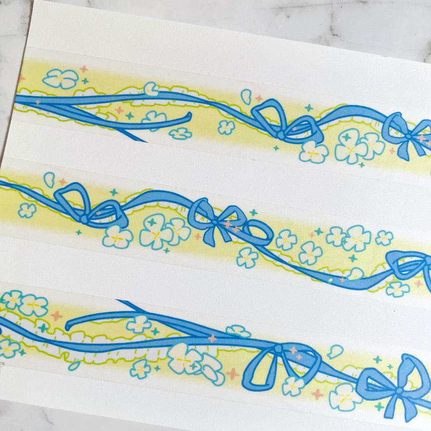 Sulgi Sulgi Blue Ribbon washi tape w155