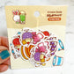 Rainbowholic x Ochame Friends Cafe Flake Sticker set 56 pcs f2