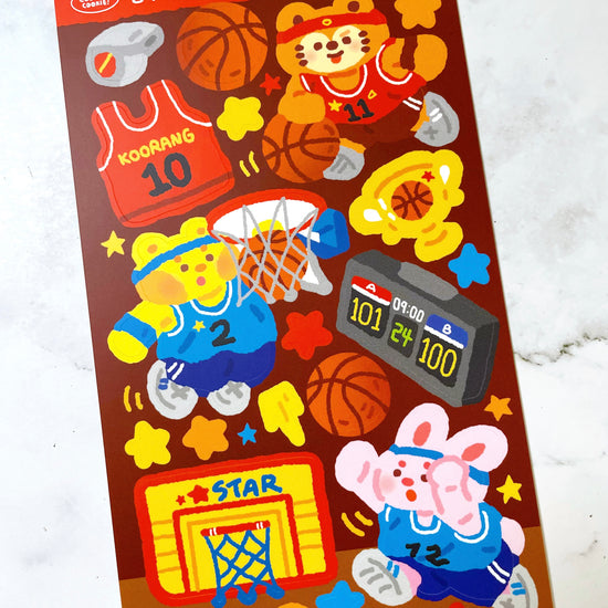 Cooking Cookie Basketball sticker b125