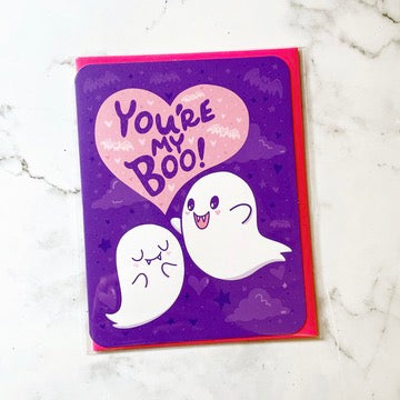 Turtle's Soup You're My Boo Valentine's Day Love Card b398