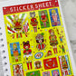 Naoshi Flower Foodies Sticker sheet B569