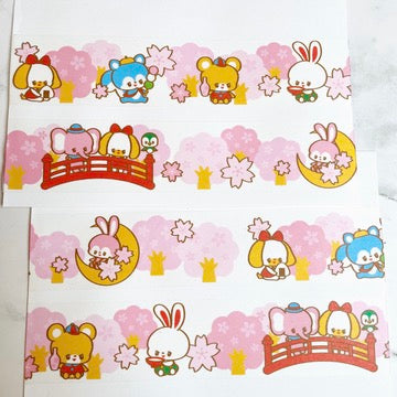 Rainbowholic x Ochame Friends Sakura Washi Tape W1