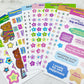 Star Numbers vinyl sticker sheet v25