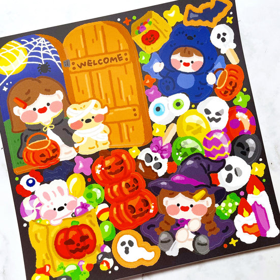 Lucy Trick or Treat Sticker b179