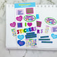 Sticker Lover vinyl sticker sheet v16