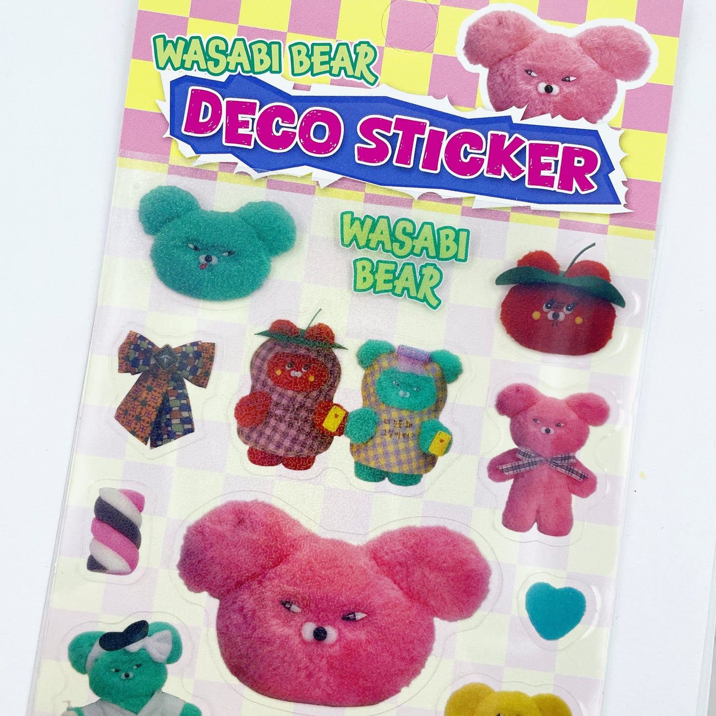 Wasabi Bear sparkle friends sticker B555