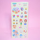 Rainbowholic x Ochame Friends Retro Girls Sticker b836