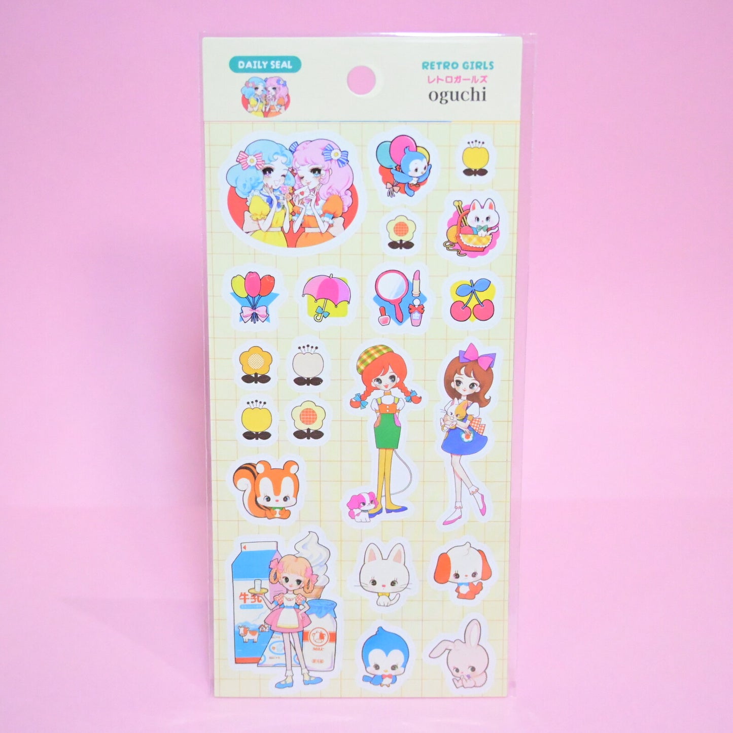 Rainbowholic x Ochame Friends Retro Girls Sticker b836