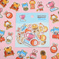 Rainbowholic x Ochame Friends Japan Travel Flake Sticker set 56 pcs f1