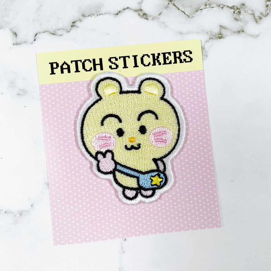 Ppomppom Yellow Hamster sticker patch b325