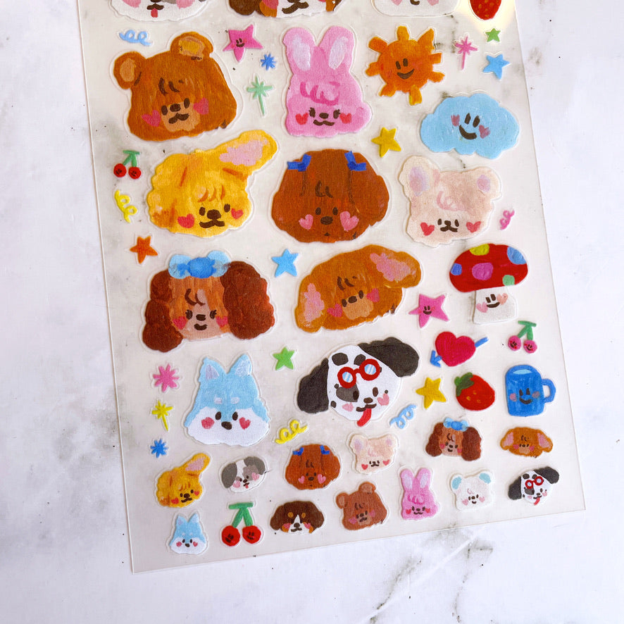 The Pie in the Sky I love us sticker B739