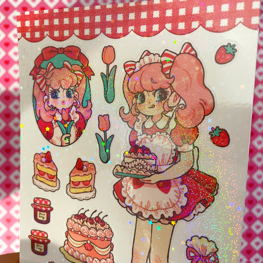 Natsuput Cutie Cafe sticker b668