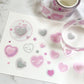 Thepuri Village Kiss Cut Super Heart sticker roll w164