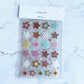 Angora Lora Sparkle Pastel Choco Stars Sticker B478