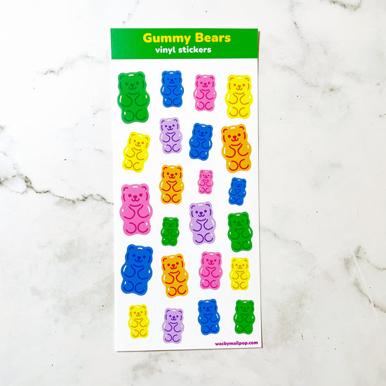 Gummy Bears vinyl stickers v7