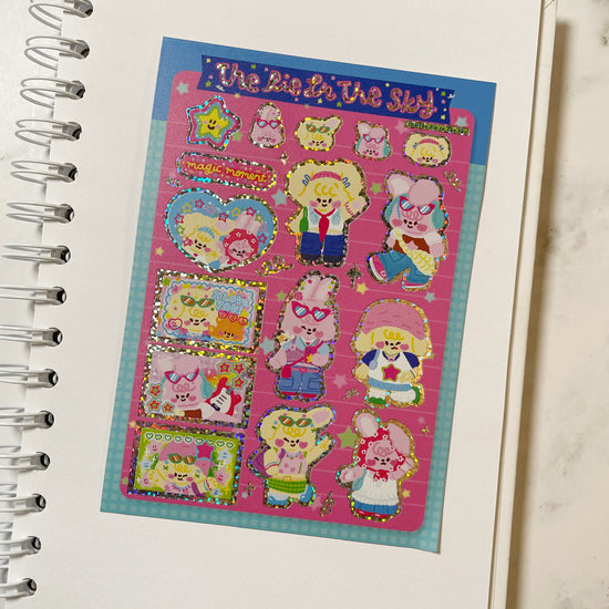 The Pie in the Sky Magic Moment sparkle sticker b536