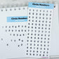 Circle Numbers vinyl sticker sheet v30