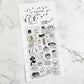 Thepuri Village Black/white sticker sheet b824