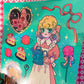 Natsuput Rose Large sticker b674