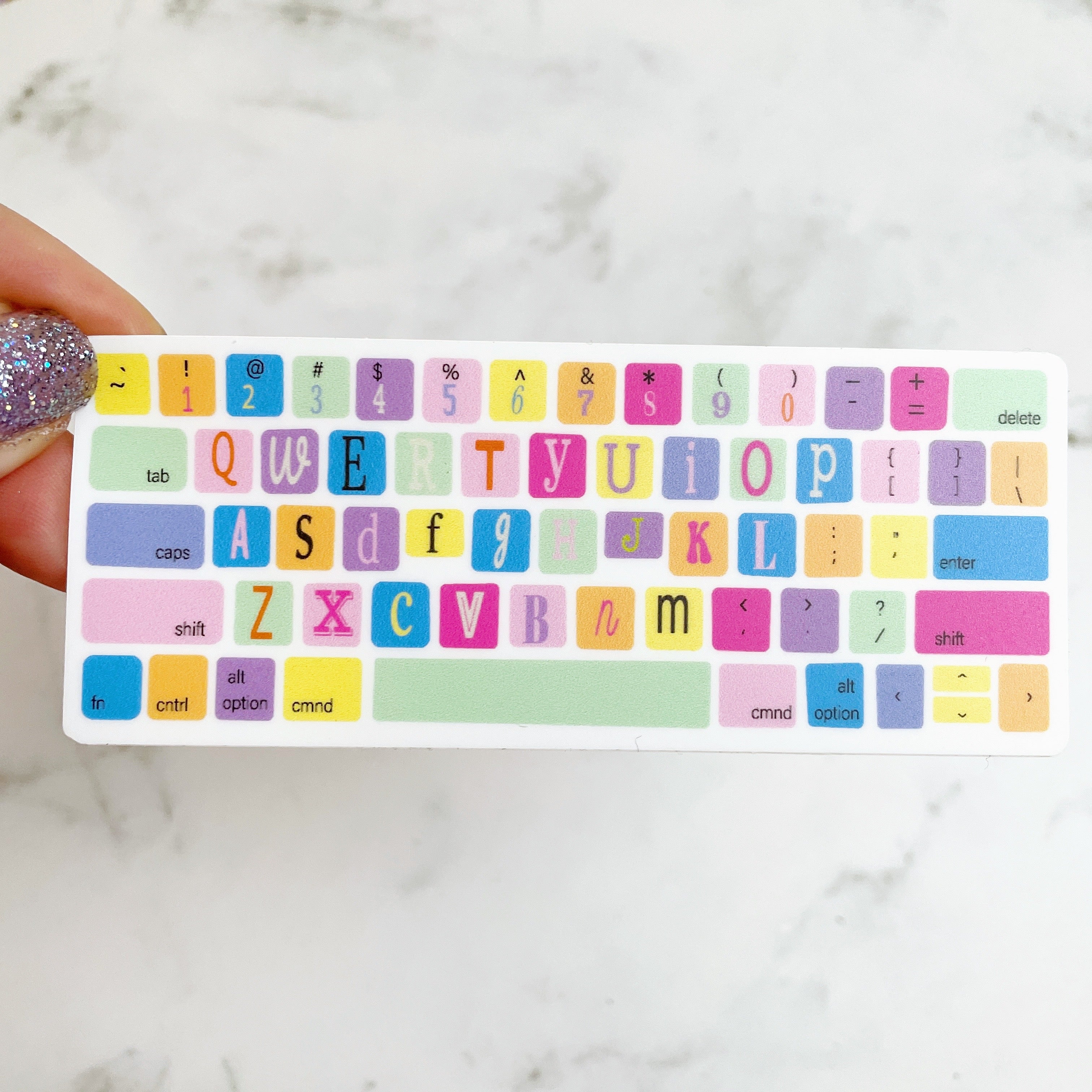Mini Keyboard vinyl sticker v51 – Wacky Mail Pop