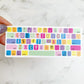 Mini Keyboard vinyl sticker