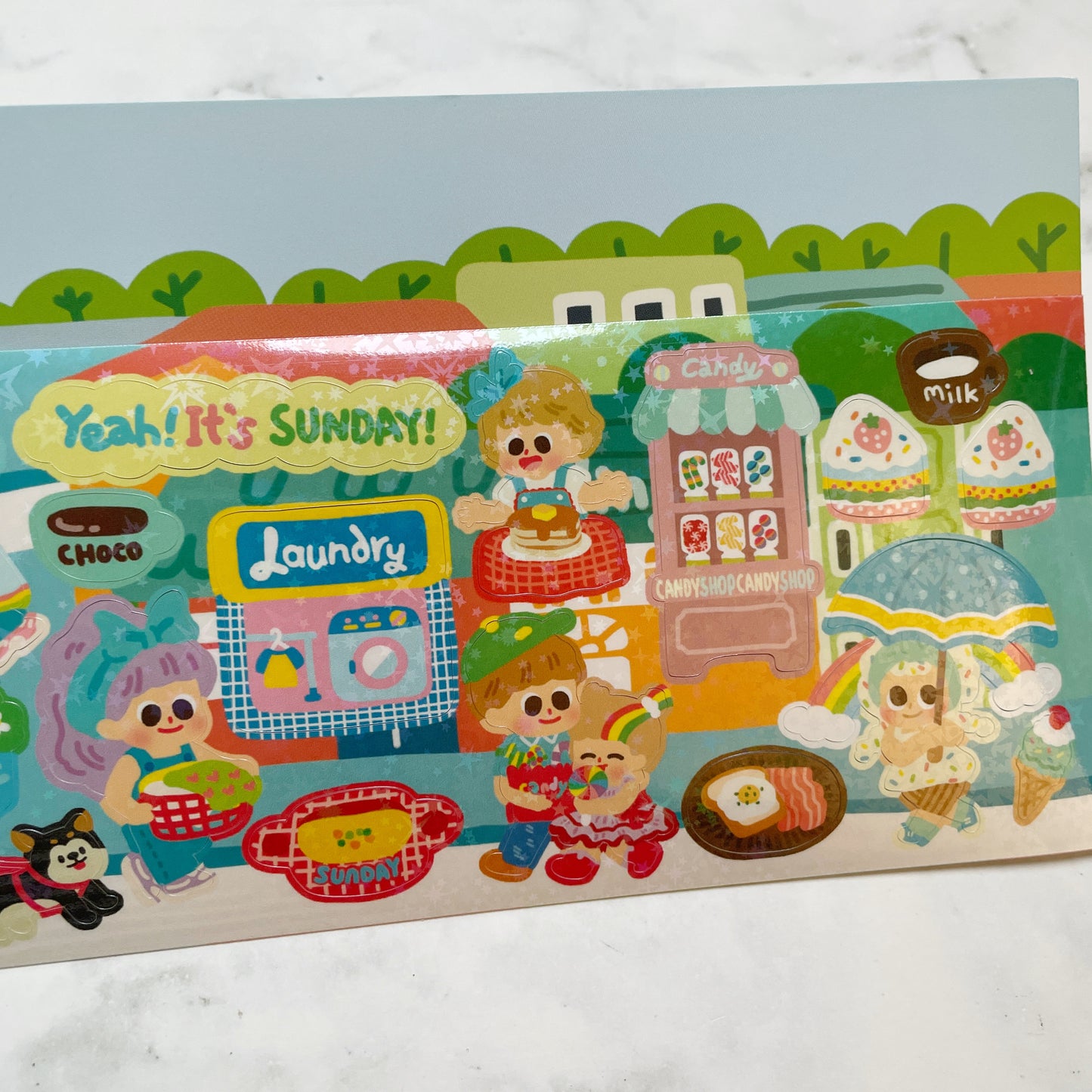 Dingamart Sunday People long sticker b828