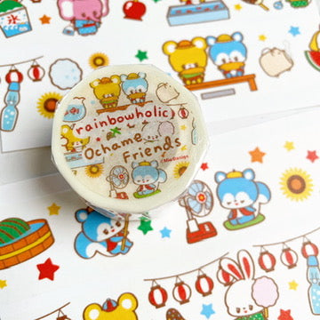 Rainbowholic x Ochame Friends Summer Washi Tape W2