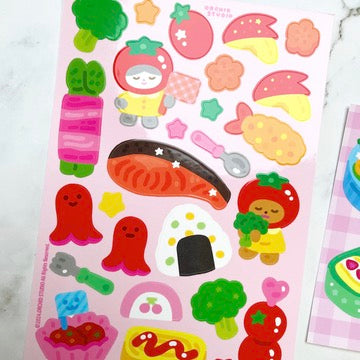 Orchid Studio Bento sticker set b815