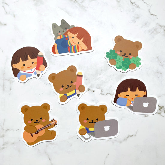 Gyawuddung Bear sticker pack B160