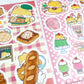 Rainbowholic x Fukupopoya Retro Cafe Washi Sticker set A5 size b838
