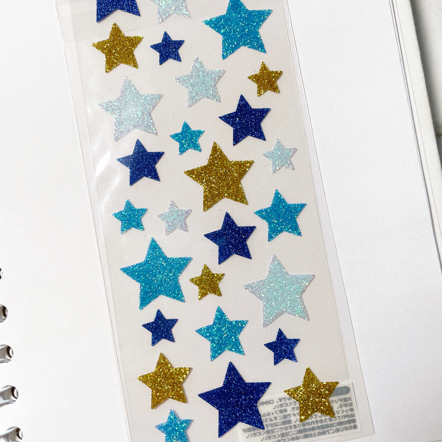 Mindwave Glitter Star stickers A568