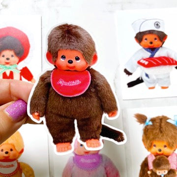 monchhichi sticker vending machine sticker pack