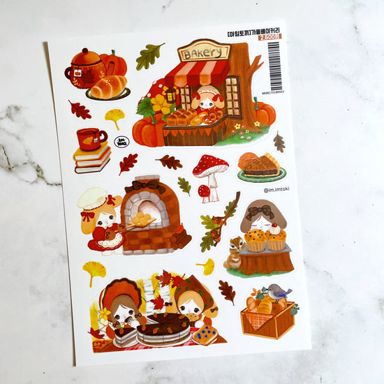 I'M TOKI Autumn Bakery sticker b284