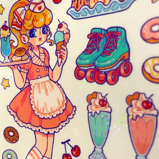Natsuput Cutie Diner sticker b667