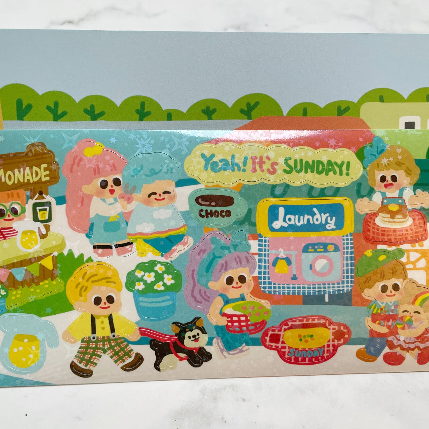 Dingamart Sunday People long sticker b828