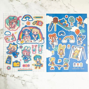 Rainbowholic x Itousa Payground Washi Sticker set A5 size b835