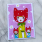 Naoshi Strawberry Girl Art Print 5x7