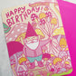 Turtle's Soup Gnome Birthday card b443