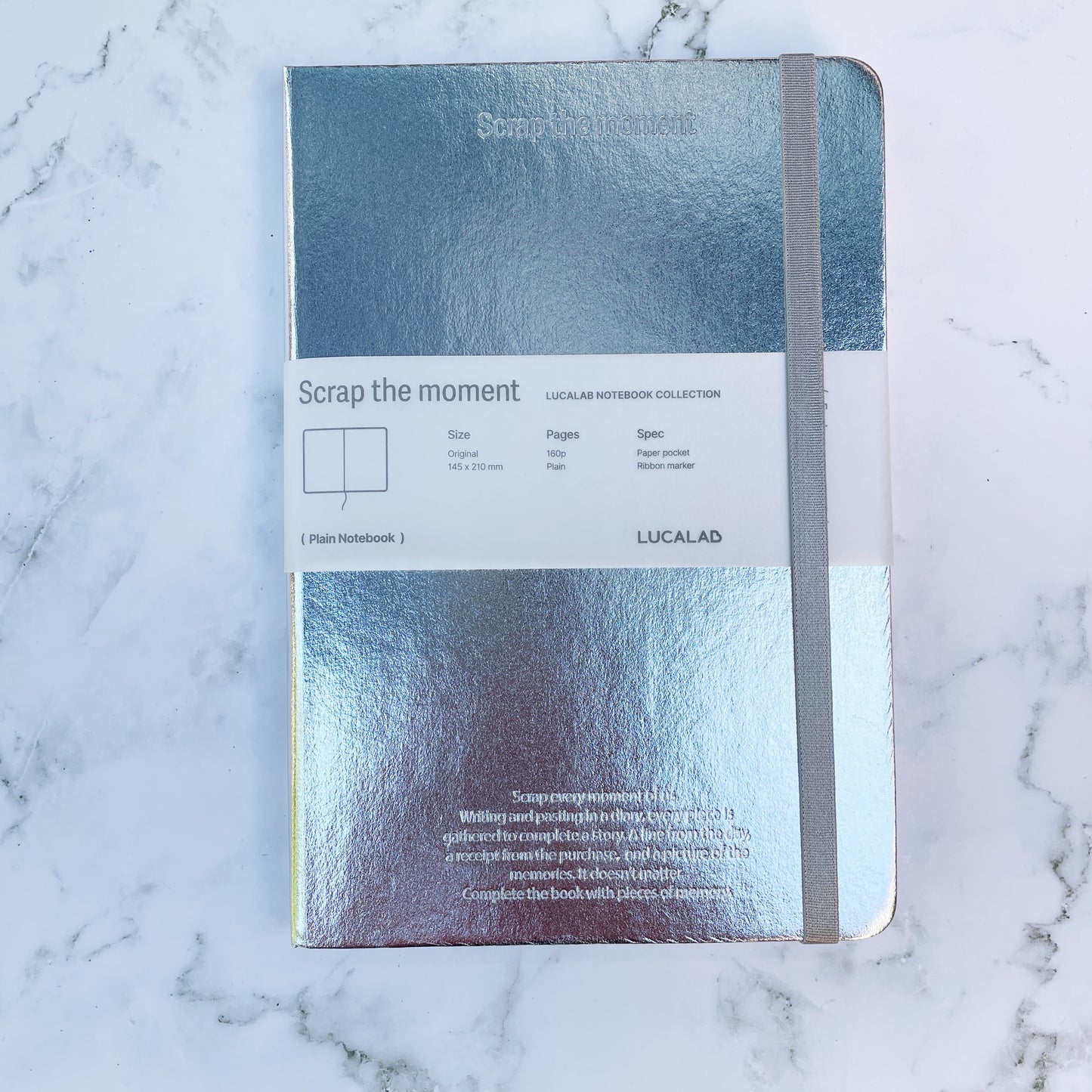 Lucalab Silver Scrap the Moment notebook