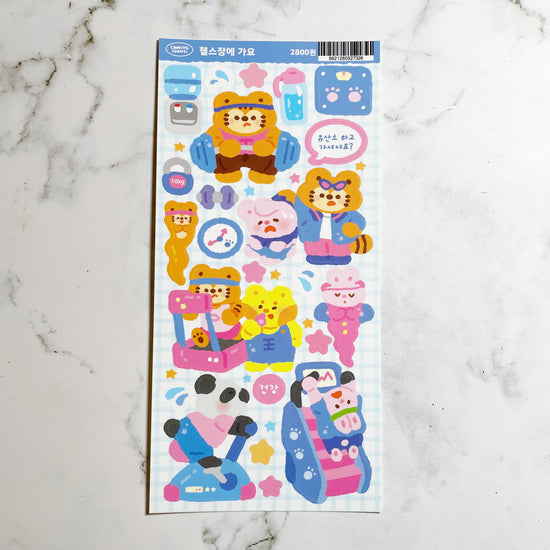 Cooking Cookie Workout sticker b261