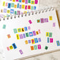 Magazine Letters vinyl sticker sheet v12