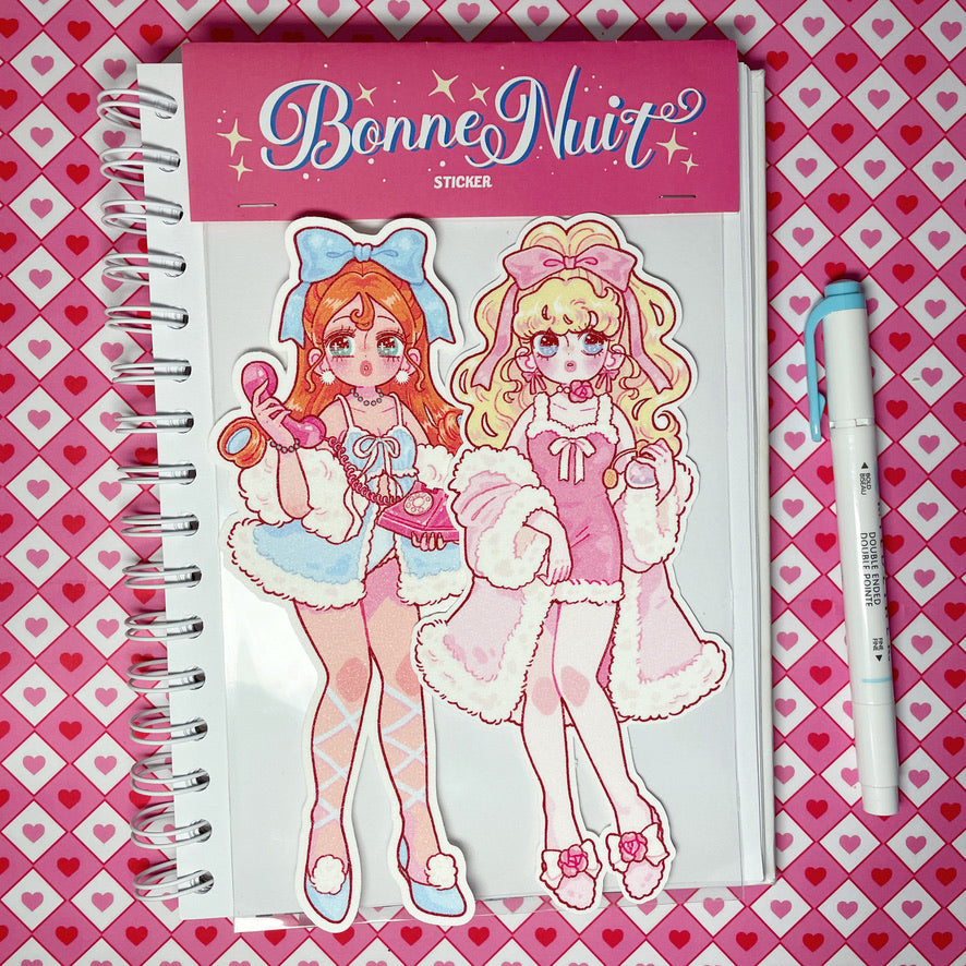 Natsuput Bonne Nuit sticker set b670
