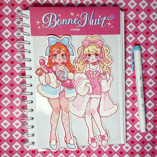 Natsuput Bonne Nuit sticker set b670