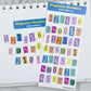 Magazine Numbers vinyl sticker sheet v27