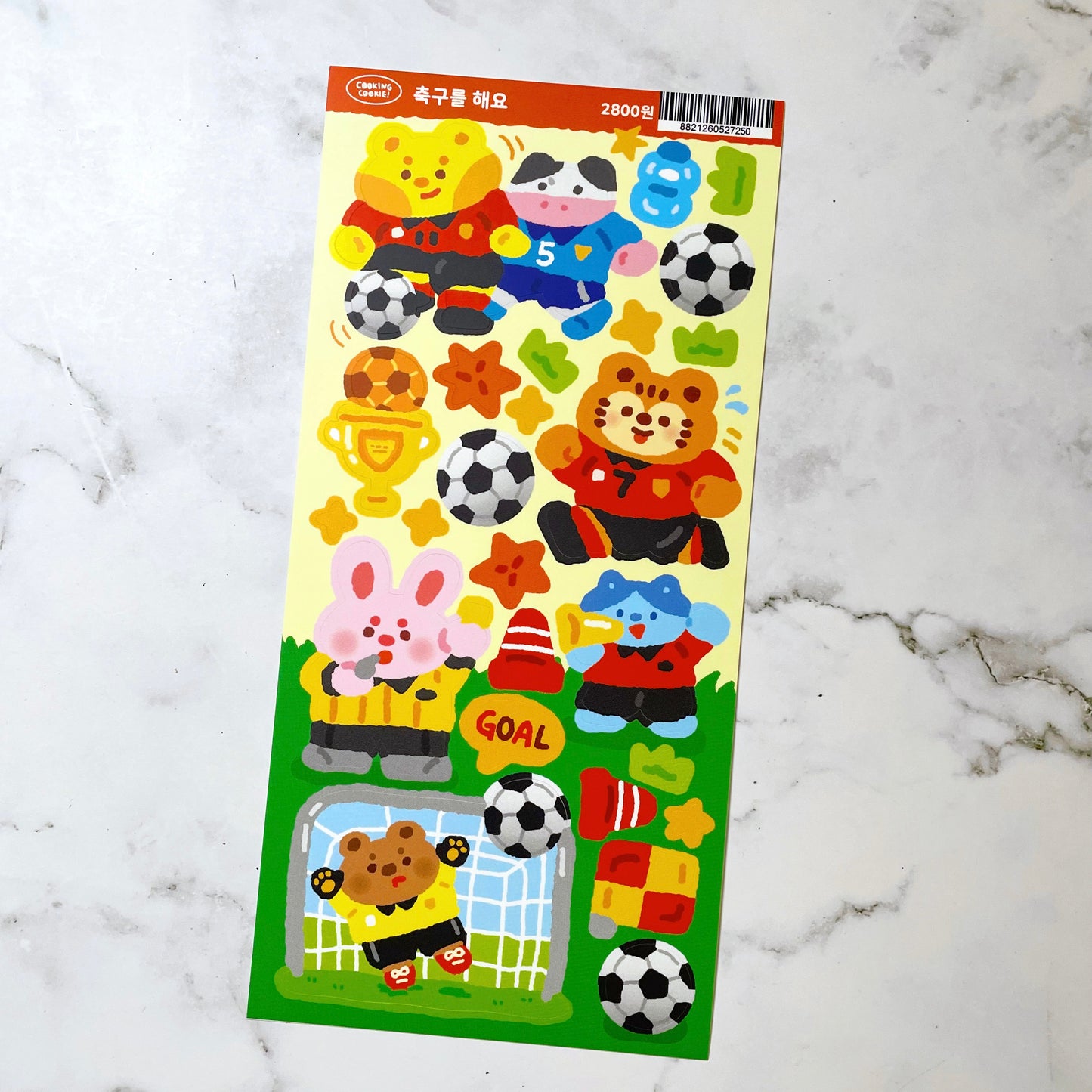 Cooking Cookie Soccer sticker b126