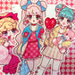 Natsuput Merry Girls sticker set b672