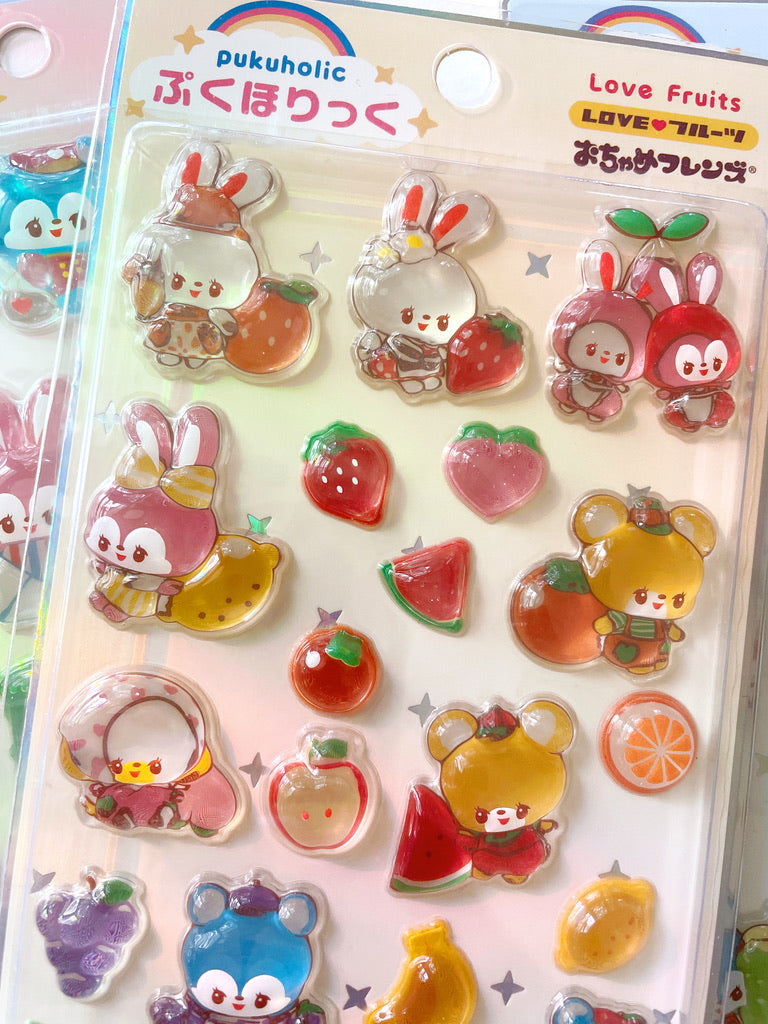 Rainbowholic x Ochame Friends 3D Sticker Fruits