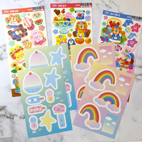 Cooking Cookie Summer sticker pack B127