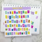 Magazine Letters vinyl sticker sheet v12